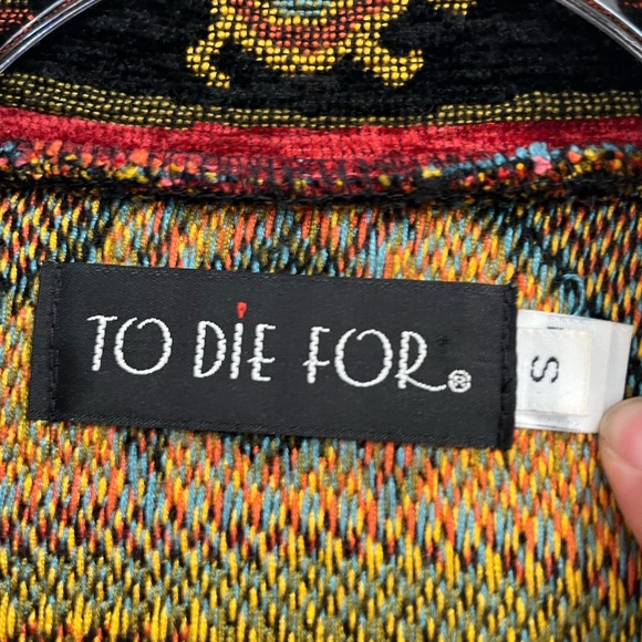 Vintage 80s 90s Multicolor Southwestern‎ Moto Style Jacket Sz. S - Picture 5 of 9